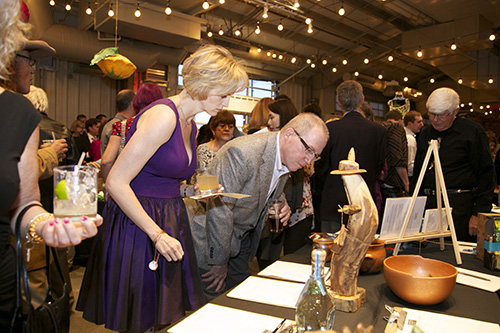 Dozens of local artists and businesses contributed items for the silent auction